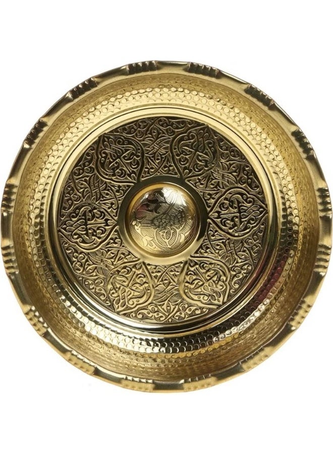 Saint Belisama وعاء استحمام نحاسي كورنجي 20 سم أصفر - Image 2